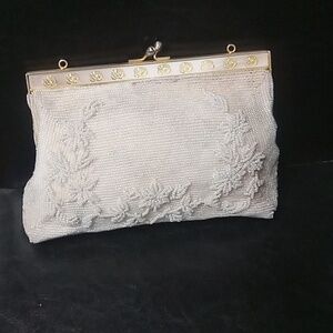 Walborg, hand beaded Vintage ladies handbag